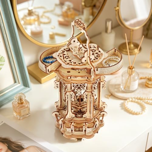 3D Wooden Puzzles for Adults, LED Light Lantern Building Model Kit - Image 6