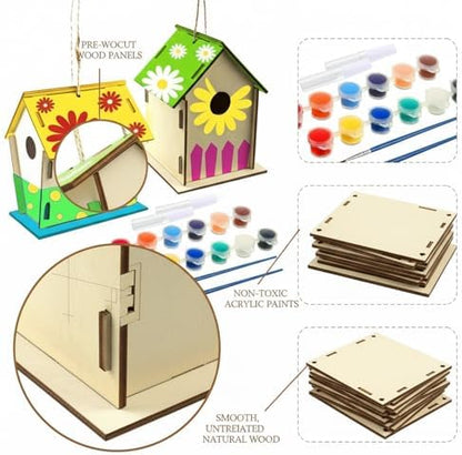 DIY Natural Wood Craft Kit - Pre-Cut Paintable Assembly Set for Home Decor, Unfinished Wooden Project for Painting and Display - Image 6
