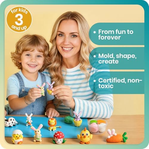 Air Dry Clay Kits,18 Animals Modeling Magic Clay for Kids, DIY Model Magic Clays,18 Set Molding Clays, Ultra Light, Soft & Non-Sticky, Arts and Crafts Gift for Kids - Image 5
