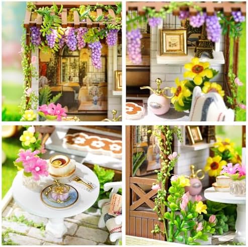 CUTEROOM DIY Doll Room Miniature Furniture Wooden House Kit-Lesure Time - Image 5