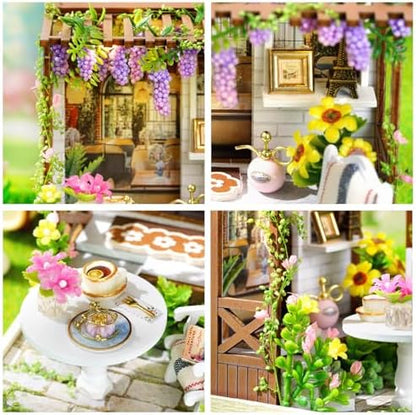 CUTEROOM DIY Doll Room Miniature Furniture Wooden House Kit-Lesure Time - Image 5