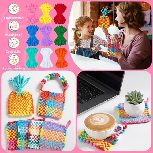 CCTVRTV Weaving Loom Kit Toys for Kids and Adults, DIY Arts and Crafts - Image 5