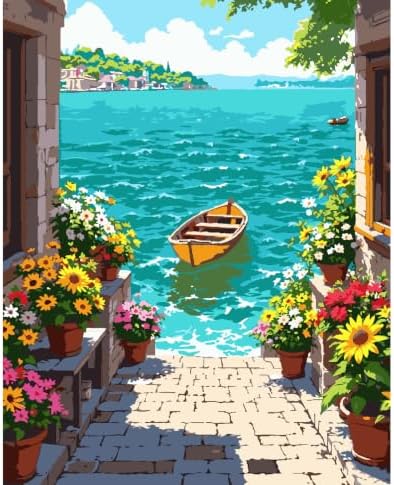 ZRIZQ Paint by Numbers Kit for Adults Beginner Landscape,City Scape,16x20 by ZRIZQ