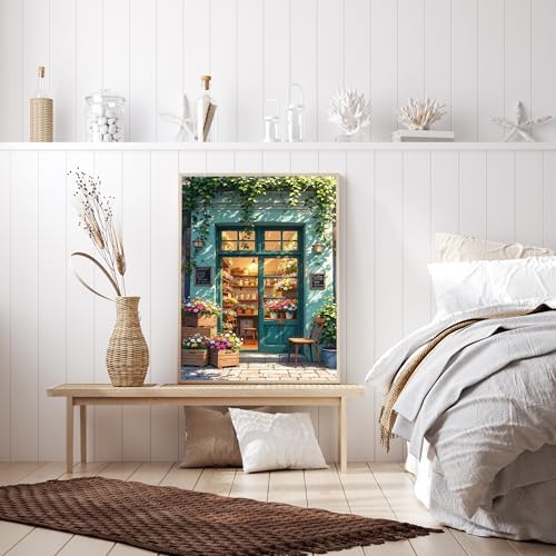 Ycydilirab Flower Store Paint by Numbers Kit for Adults - Flower Store Adult Paint by Number Kits,Paint by Number for Adults Wall Art Decor 16×20 Inch - Image 3