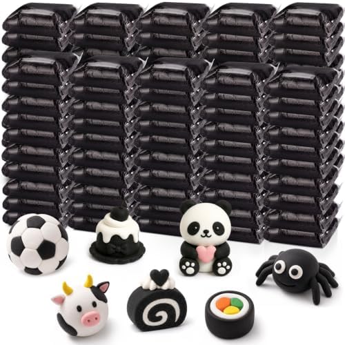 Air Dry Clay Bulk, Modeling Clay for Kids, 100 Pcs, Black by VioraWhite