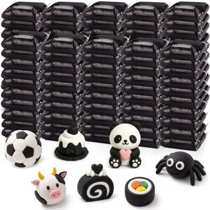 Air Dry Clay Bulk, Modeling Clay for Kids, 100 Pcs, Black by VioraWhite
