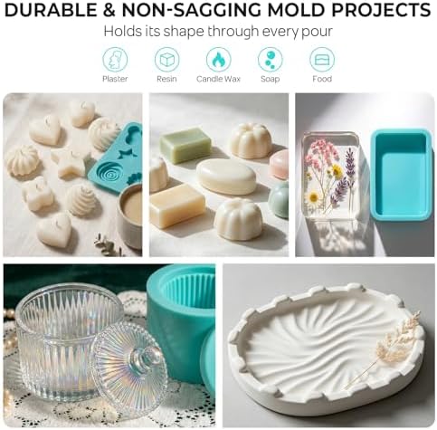 Nicpro 80oz Silicone Mold Making Kit 20A, Platinum Liquid Silicones Rubber - Image 5