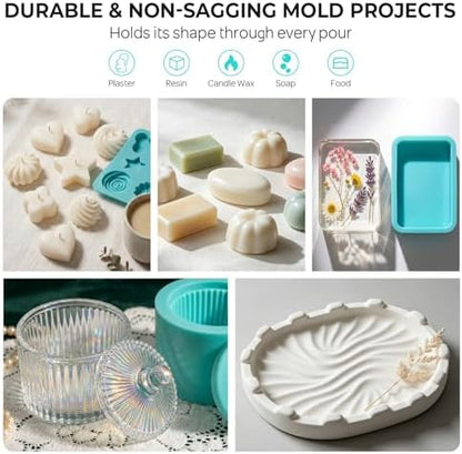 Nicpro 80oz Silicone Mold Making Kit 20A, Platinum Liquid Silicones Rubber - Image 5