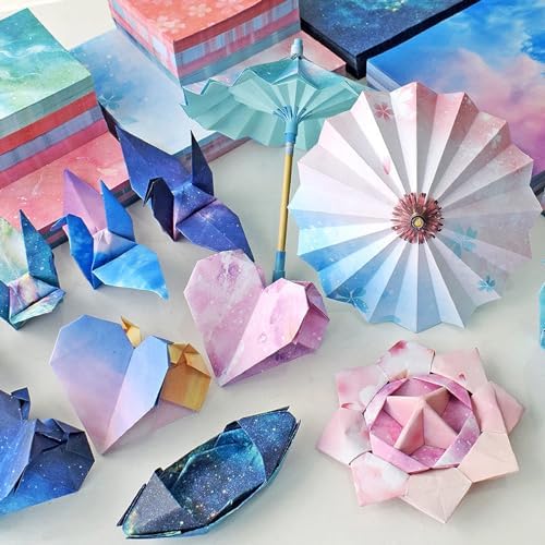 Teniinet Origami Paper Kit for Kids Adults, 400 Sheets for DIY Decoration - Image 4