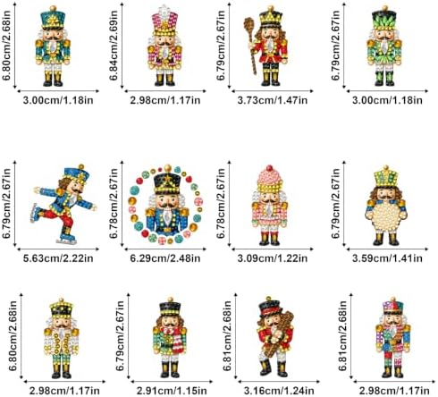 LAKEQUILL Holiday Soldier 12 Pcs 5D Diamond Painting Keychain Kit - Image 6