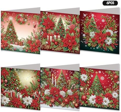 Diamond Art Greeting Cards Kit,Diamond Art Cards Special Shaped Diamond Painting Greeting Card Arts Crafts for Christmas Birthday Thanksgiving Day Holiday(B) (Style H) - Image 7