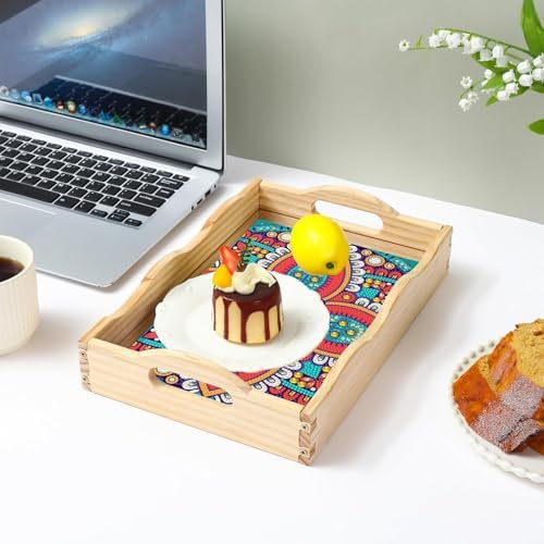EWJRNSF Diamond Art Kits for Adults Wooden Serving Trays with Handles - Image 6