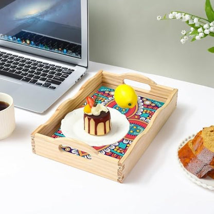 EWJRNSF Diamond Art Kits for Adults Wooden Serving Trays with Handles - Image 6