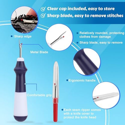 SOCNITC 68 Pcs Seam Ripper Tool Kit Stitch Rippers with Tailors Chalk - Image 3