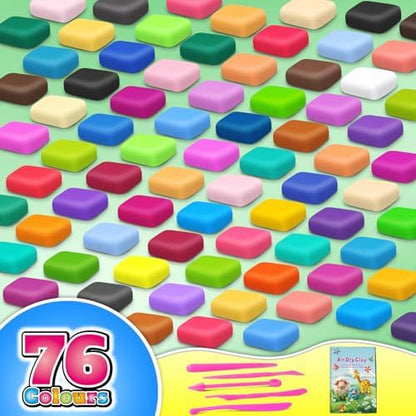 Air Dry Clay 76 Colors, Modeling Magic Clay Gift for Kids - Image 2