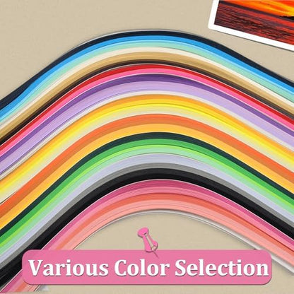 Zorfeter 9 Sets Multi-Color Quilling Paper Strips Kits - Image 4