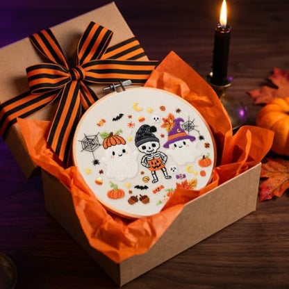 Nuberlic Halloween Embroidery Kit for Beginners Adult - Image 7