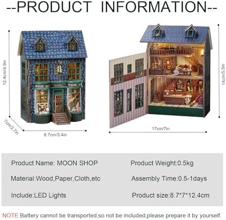 CUTEROOM DIY Miniature House Kit Wooden Craft Gift for Adult-Magic Store - Image 2