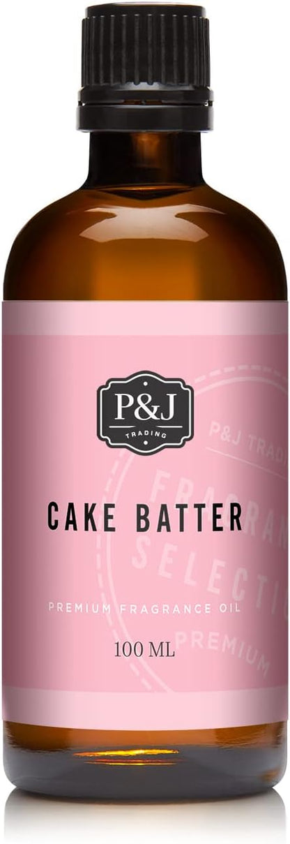 P&J Trading - Cake Batter Scented Oil 100ml - Fragrance Oil for Candle Making, Soap Making, Diffuser Oil