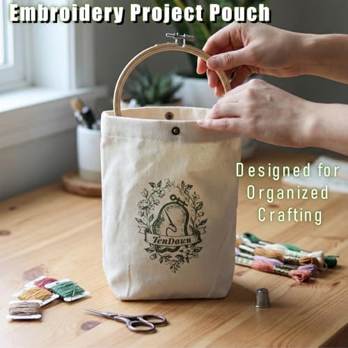 TenDawn Embroidery Stitch Book Kit for Beginners, 32 Essential Stitches - Image 6