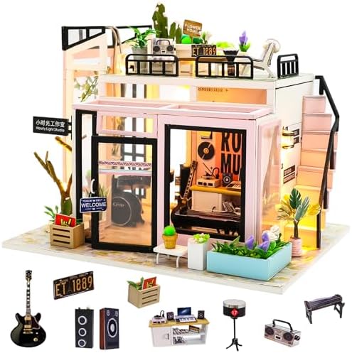 Spilay DIY Miniature House Kit for Adults, Miniature Dollhouse Kit by SpilayDIYDollhouseMiniature