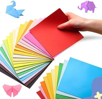 SenseYo 1500 Sheets Origami Paper Kit for Easy Fold Paper Beginner, 20 Colors 4 Inch x 4 Inch - Image 5