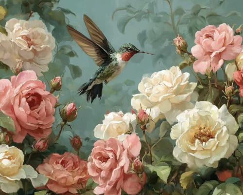 TELMOXA Hummingbird Paint by Numbers Kit for Adults, 16x20 in by Unknown