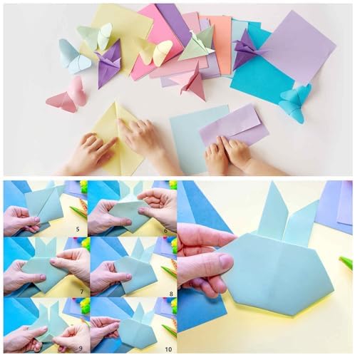 MECCANIXITY 100 Sheets Origami Paper Double Sided Gold 6x6 Inch Square Sheet for Art Craft Project, Beginners, Gifts Decor - Image 5