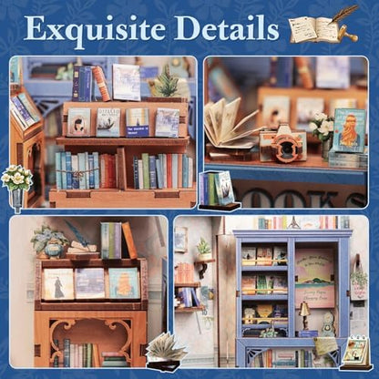 Fsolis Book Nook Kit 3D Wooden Puzzles for Adults - Image 6