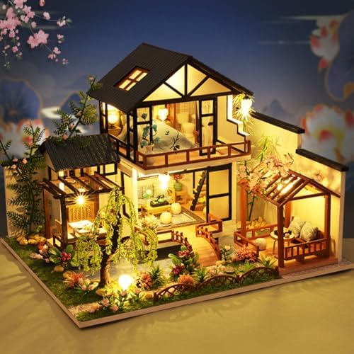 YSWOOD WORLD DIY Miniature House Kit for Adults, Mini House Kit with LED - Image 3