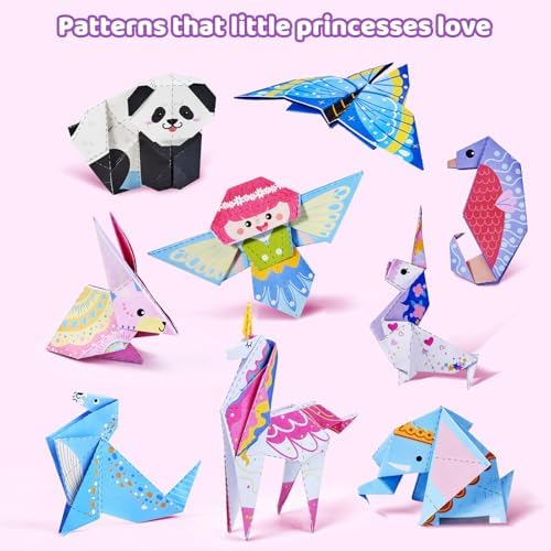 GAMENOTE Origami Kit for Kids Ages 8-12, 72 Fantasy Projects, 180 Sheets - Image 3