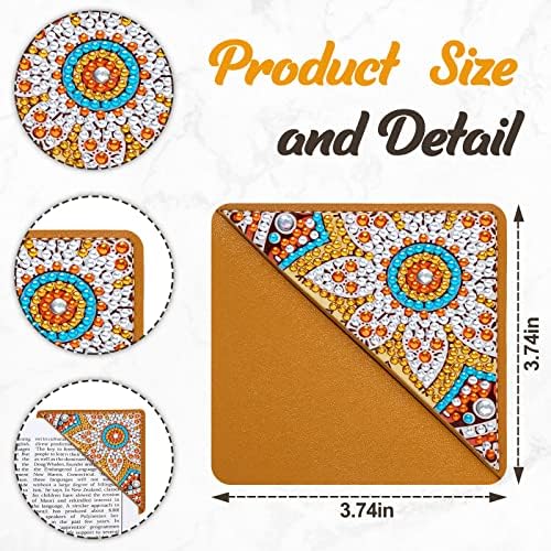 WIVICO 4Pcs Diamond Painting Bookmarks, Diamond Pearl Art Kits for Adults - Image 3