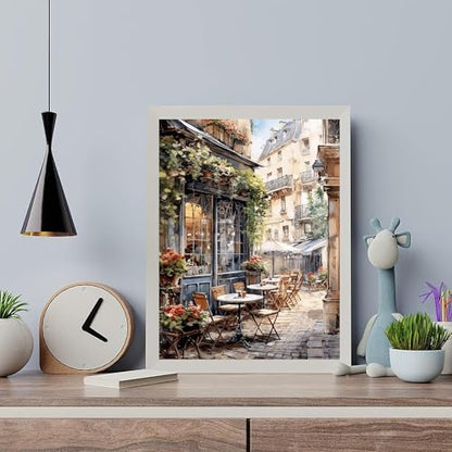 Arttoplus Street Cafe Paint by Numbers Kit for Adults Beginner 16x20 inch - Image 5
