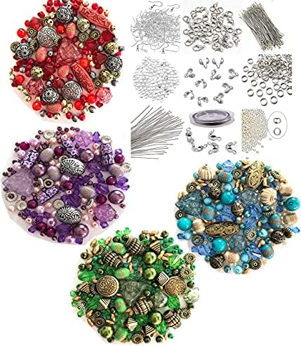 Adults Deluxe Jewelry Making Beads Mix Pliers Findings Starter Kit Gift Set - Image 3