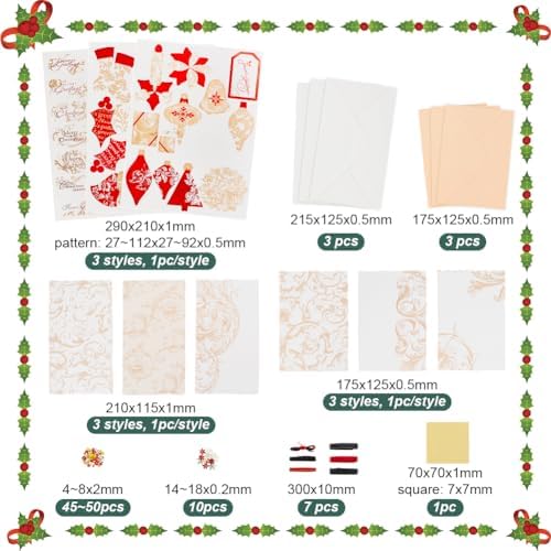 AHANDMAKER Handmade DIY Greeting Card Kits, Colorful DIY Envelope & Card Making Kits Make Your Own Card Crafts Paper Card Making for Birthday Invitation Holiday Christmas Thanksgiving - Image 2