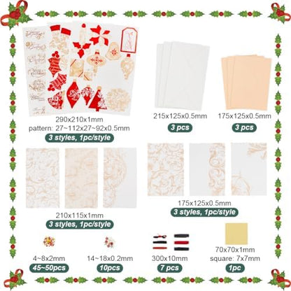 AHANDMAKER Handmade DIY Greeting Card Kits, Colorful DIY Envelope & Card Making Kits Make Your Own Card Crafts Paper Card Making for Birthday Invitation Holiday Christmas Thanksgiving - Image 2