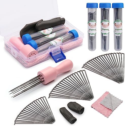 IMZAY Needle Felting Tools, 3 Size 60 Pcs Needle Felting Needles by Imzay