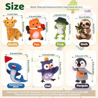 OEHPICC Needle Felting Starter Kit, 7 Cute Buddy Wool Felting Kit - Image 3