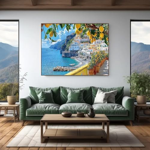 Seaside Scenery Paint by Numbers Kit for Adults,Color By Numbers for Adults - Image 3