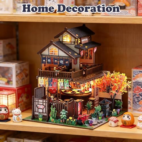 DIY Miniature House Kit, Mini House Building kit for Adults, Sushi Shop - Image 6