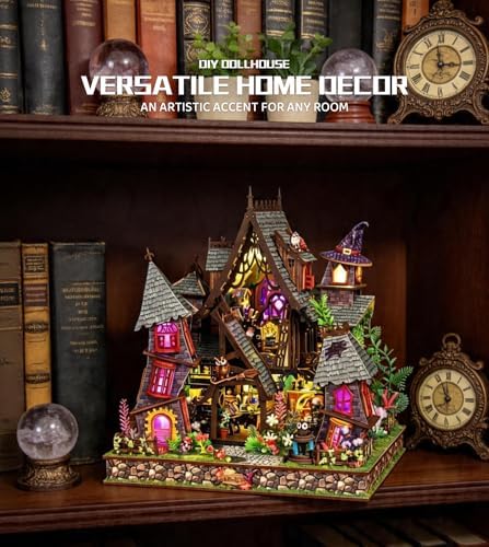Roroom DIY Miniature House Kit, Whimsical Haunted Castle Dollhouse Kit - Image 4