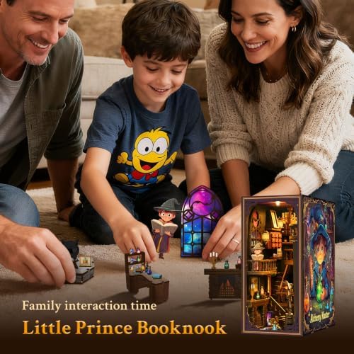 Book Nook Kit Magic Lab DIY 3D Puzzle Wooden Dollhouse with LED Light - Image 5