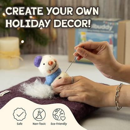 Woolbuddy Needle Felting Kit Starter Set (Christmas) for Beginner & Adults - Image 3