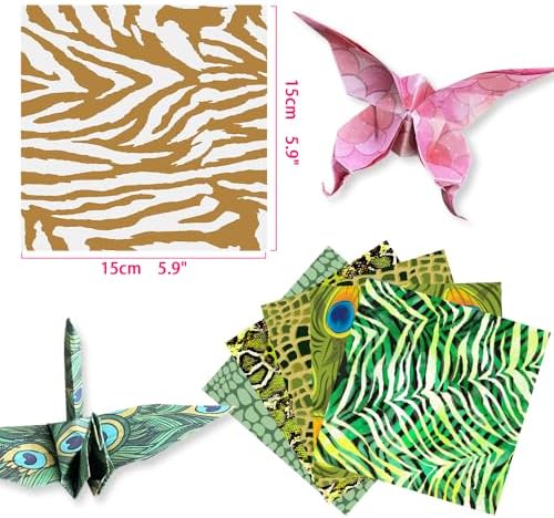 6x6" Origami Paper,50Sheets Double Sided Colored Paper,Square Craft Paper - Image 2