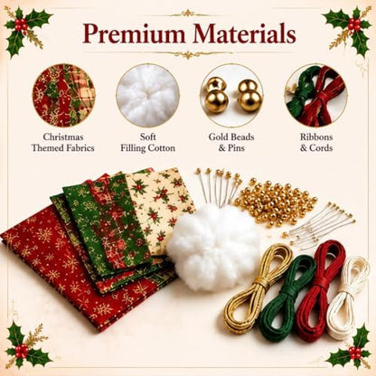 Christmas Classics Patchwork Ornament DIY Kit, Patchwork Ornament Kit (*E) - Image 3