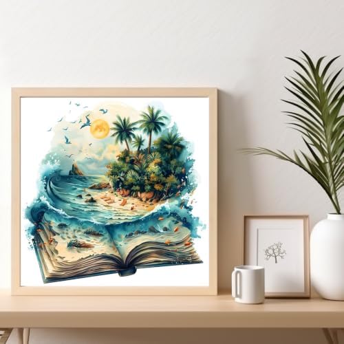Kalonyth Book Framed Paint by Numbers Kit for Adults Beginner 10x10 inch - Image 2