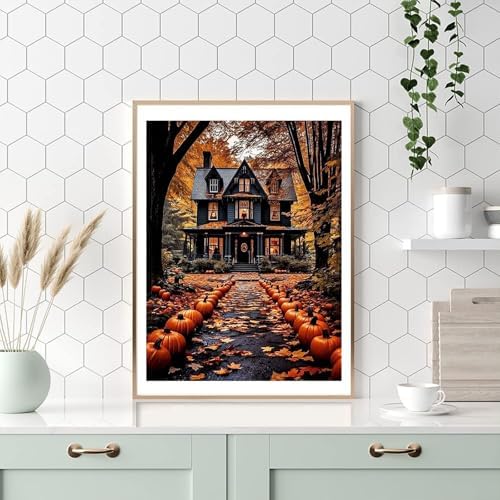Landscape Paint by Number for Adults, Halloween Paint by Numbers for Adults - Image 5