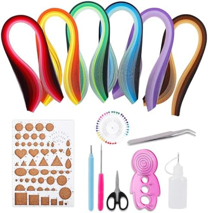 UCEC Paper Quilling Kit with 30 Colors 600 Strips Paper Quilling Supplies by UCEC