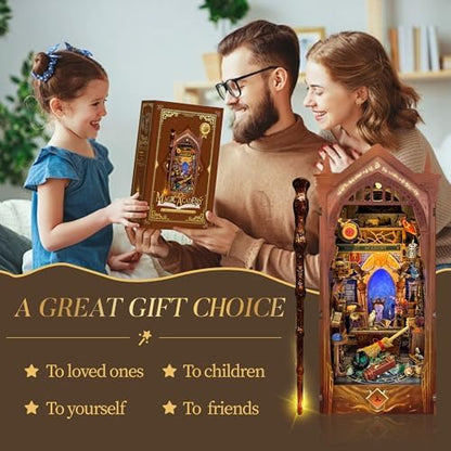 Book Nook Kit DIY Miniature House 3D Wooden Puzzle - Magic Academy - Image 4