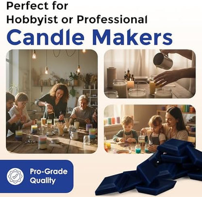 Blue Candle Dye Chips, Soy & Paraffin Candle Making, 10 Pack - Image 7
